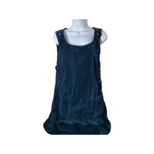 Match Vintage Sleeveless Pinafore Jumper Dress‎ With Button Details & Pockets